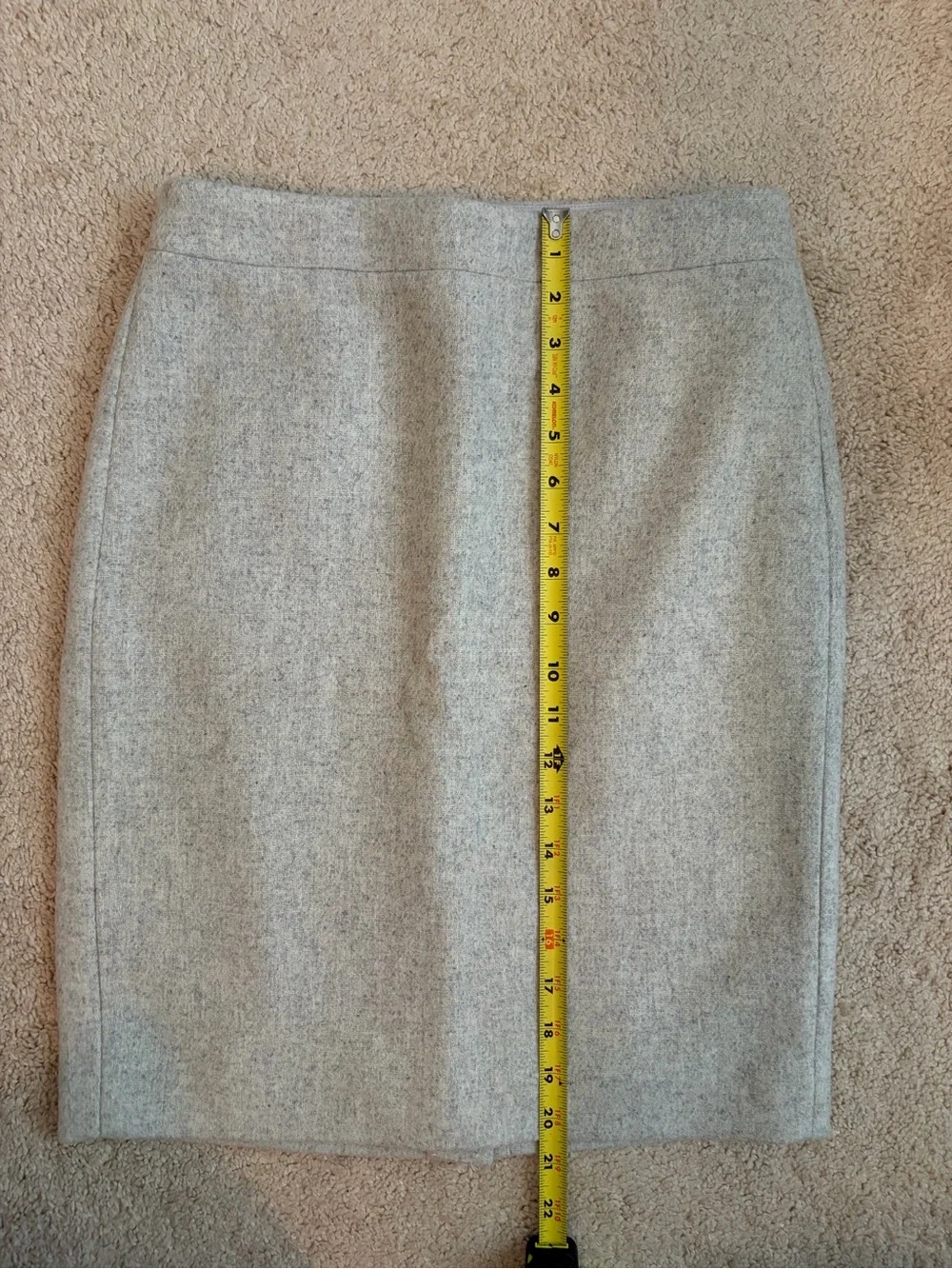 J.Crew Mercantile NWT Wool Blend Pencil Skirt Gray Professional Career Size 00
